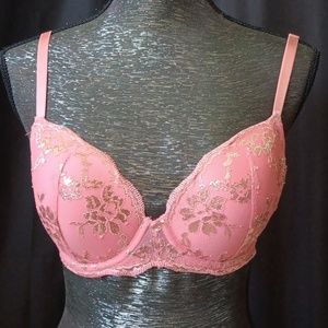 VICTORIA SECRET DREAM ANGELS LINED DEMI BRA 32DD